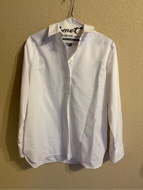 Lands End Women’s 100% cotton popover button down shirt